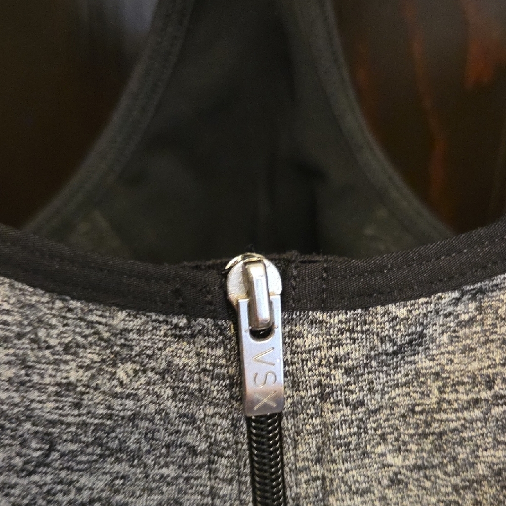 VSX Heathered Black Sports Bra - Picture 2 of 4